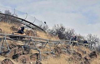 Talas Millet Bahçesi’ne ‘dağ kızağı parkuru’