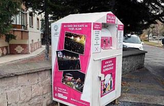 Talas’ta atık eşya kumbaraları yenilendi