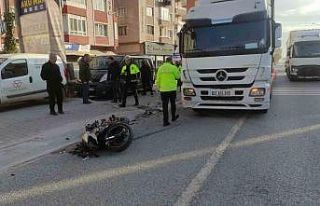 Tek teker üzerinde gitmek isterken kaza yaptı