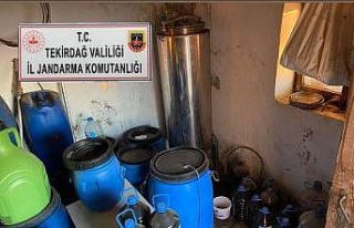 Tekirdağ’da 1 ton 165 litre sahte içki ele geçirildi