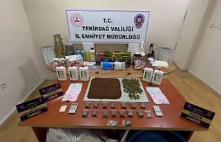 Tekirdağ’da 59 ekip ve 250 polisle dev narkotik...