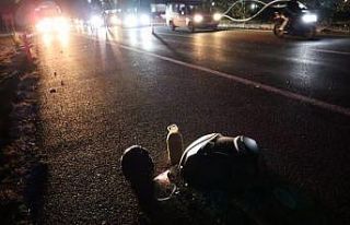 Tekirdağ’da devrilen aydınlatma direği, seyir...