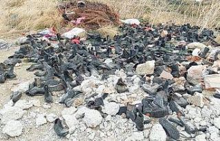 Tekirdağ’da kaçak döküm: ‘Ayakkabı mezarlığı’...