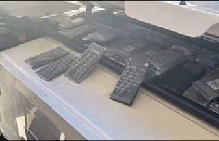 Tırın kupa kısmına gizlenen kaçak telefonları...