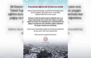 Tokat’ta eğitime bir gün ara