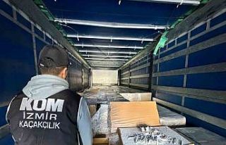 Tuz ruhu kolilerinden 4 milyon liralık kaçak makaron...