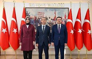 Uşak Valisi Aktaş’a tebrik ziyaretinde bulundular