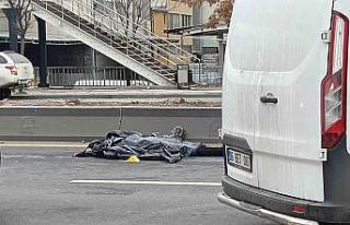 Üst geçitten atlayıp intihar eden kadına otomobil...