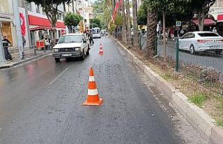 Yağış ve yola dökülen hurmaların kayganlaştırdığı...