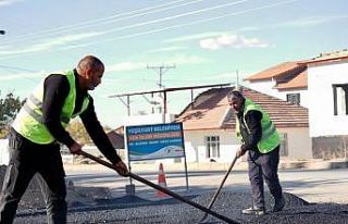 Yeşilyurt’ta 43 bin tok sıcak asfalt serimi