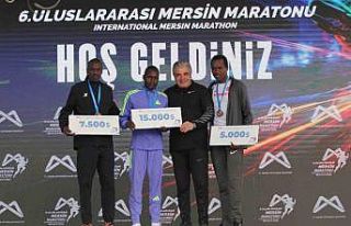 6. Uluslararası Mersin Maratonu’nda ödüller sahiplerini...