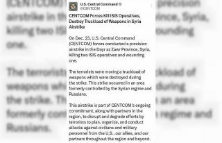 ABD ordusu Suriye’ye hava saldırısı düzenlendiğini...