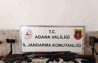 Adana’da evde 23 sikke ve 5 silah çıktı