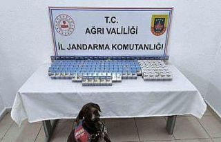 Ağrı’da yol kontrolünde 2 bin paket kaçak sigara...