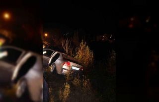 Alkollü sürücü polisten kaçarken kaza yaptı