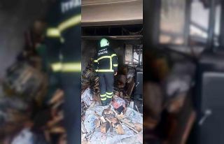 Altınözü’nde okulun kazan dairesinde yangın...