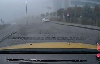 Ambulans helikopterin düşme anı taksi kamerasına...