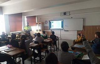 Babaeski’de öğrencilere trafik eğitimi verildi