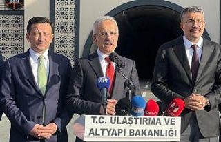 Bakan Uraloğlu Yeniköprü Tünelinde incelemelerde...