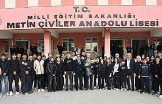 Başkan Kocagöz lise öğrencilerinin projelerini...