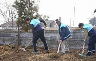 Battalgazi’de yeşil alanlar yenileniyor