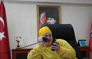 Bayburt’ta bir günlüğüne polis olan özel öğrenciler...