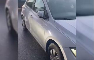 Beykoz’da emniyet şeridine giren sürücü yol...