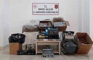 Bingöl’de 23 bin dolu, 21 bin de boş makaron ele...