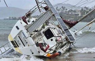 Bodrum’da fırtına ve yağış etkili oldu, yelkenli...