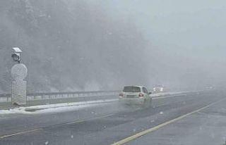 Bolu Dağı’nda kar yağışı sürüyor