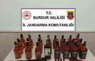 Burdur’da kaçak alkol ele geçirildi