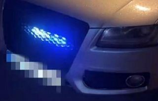 Çakar ve siren sistemli araca 218 bin lira ceza uygulandı