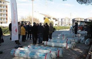 Çanakkale’de 18 üreticiye sera naylon teslim edildi