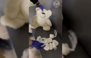 Çanakkale’de oyuncak ayı içinden uyuşturucu...