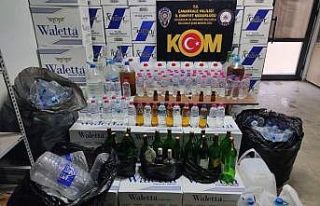 Çanakkale’de yılbaşı öncesi kaçak içki operasyonu