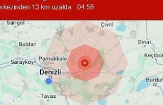Denizli’de 3.9 şiddetinde deprem meydana geldi
