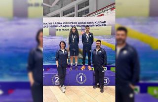 Denizlili yüzmeciler yılın son şampiyonasından...