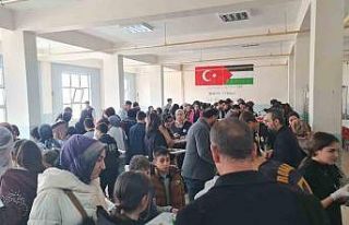 Dicle’de lise öğrencilerinden Filistin halkına...