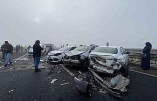Diyarbakır’da 13 aracın karıştığı kazada...