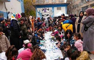 Diyarbakır’da çocuklar ‘Sanat ve Spor Şenliği’nde...