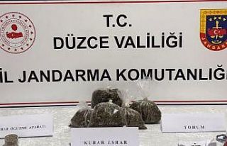 Düzce’de jandarmadan uyuşturucu operasyonu: 1...