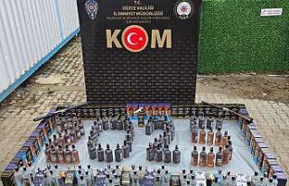 Düzce’de yılbaşı öncesi kaçak içki operasyonu