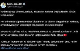 Emine Erdoğan: "Yürekten inanıyorum ki Türkiye...