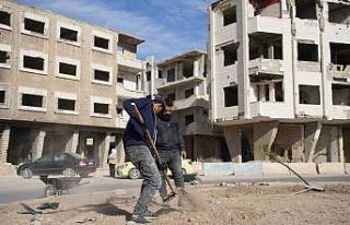 Esad rejiminin büyük yıkıma uğrattığı Cobar...