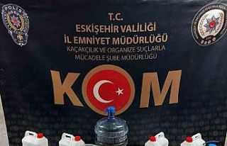 Eskişehir’de yeni yıl öncesinde sahte alkol operasyonu