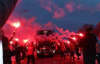 Galatasaray’a, Sivas’ta coşkulu karşılama