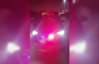 Gaziantep’te yetkisiz çakar kullanan araca 192...