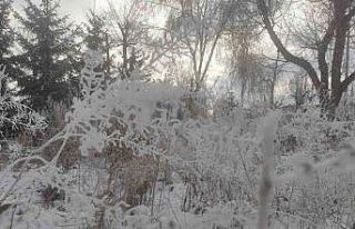 Göle’de hayat dondu, eksi 22 derece