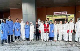 Gümüşhane Devlet Hastanesi’nde KBRN tatbikatı