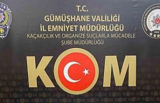 Gümüşhane’de kaçak tütünle doldurulmuş 6...